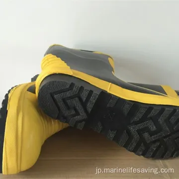 マリンファイアマンの機器ゴム安全ブーツ
